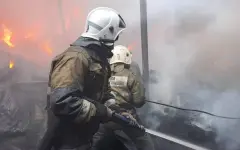 Пожар произошел на центральном рынке Усть-Каменогорска