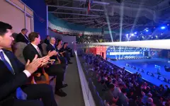 Касым-Жомарт Токаев приехал на финальные бои Кубка мира по боксу в Астане