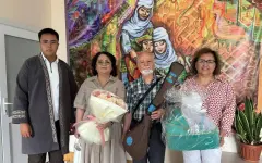 В Караганде новорождённым детям подарили по домбре