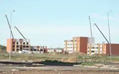 Новый микрорайон «Акжайык» активно застраивают в Уральске