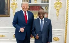 Трамп восхитился уровнем английского президента Либерии