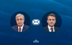Глава государства направил поздравительную телеграмму Президенту Франции