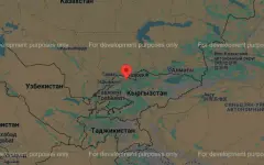 В 379 км от Алматы произошло землетрясение