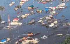 Сильные дожди вызвали наводнение в Якутии
