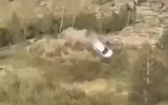 Автомобиль сорвался с обрыва на горной дороге в Павлодарской области