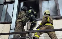 Трое спасателей пострадали при тушении крупного пожара на рынке в Астане