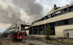 Пожар на рынке «Биг Шанхай» в Астане удалось ликвидировать