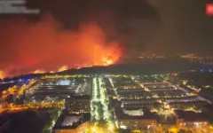 Лесные пожары добрались до пригорода Мадрида
