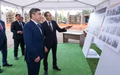 Олжас Бектенов проверил ход строительства и планы по реконструкции казахстанских санаториев в Кыргызстане