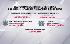 Сколько урожая собрали в регионах с пожарной опасностью