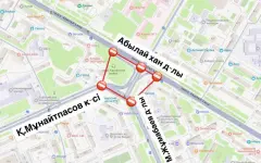 Пересечение улицы Мунайтпасова с проспектами будет перекрыто в Астане