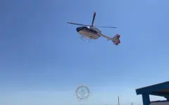 Тяжелого пациента экстренно доставили из поселка в Кызылорду на вертолете