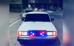 Водителя авто без номеров и со спецсигналами задержали в Туркестанской области