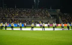 Впервые на Центральном стадионе Алматы прозвучал гимн Лиги чемпионов УЕФА