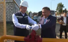 Село Аккайын подключено к природному газу