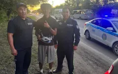 Полицейские помогли иностранному велотуристу в Темиртау