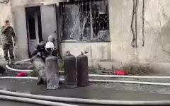 Восемь газовых баллонов вынесли при пожаре в ресторане Семея