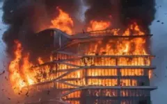 В Непале подожгли отель Hilton