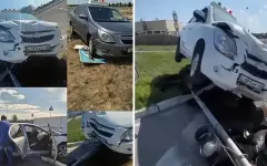 Сбитые знаки и разбитые авто: экзамены на права в Казахстане напоминают сцены из триллера