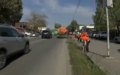 В Талгаре очистили от мусора территории вдоль дорог