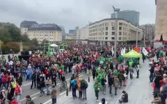 Забастовка парализовала Бельгию