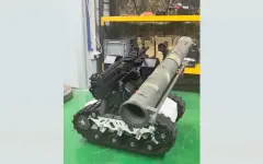 Боевого робота с автоматической пушкой показали инженеры Южной Кореи