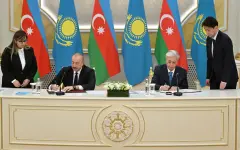 По случаю 20-летия Договора между Казахстаном и  Азербайджаном принято совместное заявление