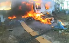 Отец и сын спасли троих детей из горящего дома