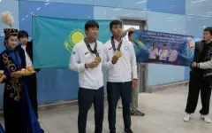 Казахстанские волейболисты вернулись с победой с Азиатских игр