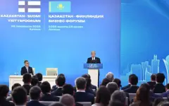 Токаев и Стубб приняли участие в работе бизнес-форума Казахстан – Финляндия