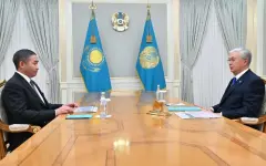 Президент встретился с учредителем группы компаний Qazaq Stroy