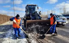Сколько снега выпало в Астане