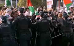 Оборонная выставка вызвала протесты в Сиднее