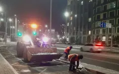 За ночь в Астане выпало столько снега, что пришлось задействовать 810 единиц техники