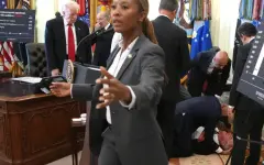 Гость Белого дома упал в обморок во время встречи с Трампом