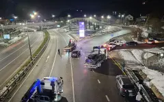 Пять автомобилей преградили проезжую часть: в Алматы произошло массовое ДТП