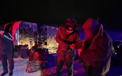 На трассе в Павлодарской области автобус опрокинулся в кювет