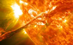 Мощная вспышка зафиксирована на Солнце