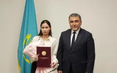 Школьница из Алматы заключила меморандум с Минводы