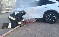 Спасатели СКО создали собственный ствол для тушения электромобилей