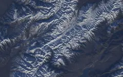 Космонавт снял завораживающие кадры величественных гор Памира с борта МКС