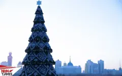 Более 40 новогодних елок одновременно зажгутся в Астане