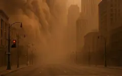 Мощная песчаная буря обрушилась на Ливию