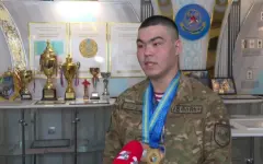 Талантливые солдаты служат в рядах Нацгвардии в Таразе