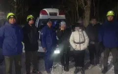 В горах Алматы экстренно спасали группу туристов