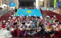 Наурыз отпраздновали на Times Square: в центре Нью-Йорка зазвучал казахский кюй