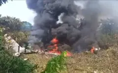 Военный самолет с солдатами разбился в Колумбии: более 60 погибших