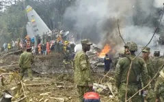 Крушение военного самолета в Колумбии: погибли 66 человек