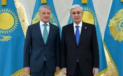 Касым-Жомарт Токаев принял председателя правления Сбербанка Германа Грефа