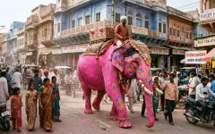 В Индии умерла слониха после «розовой фотосессии»